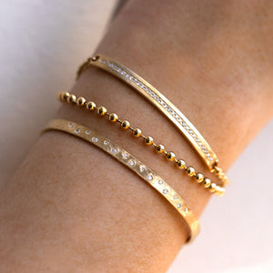 NEW! DAZE 14k Gold Diamond Bracelet
