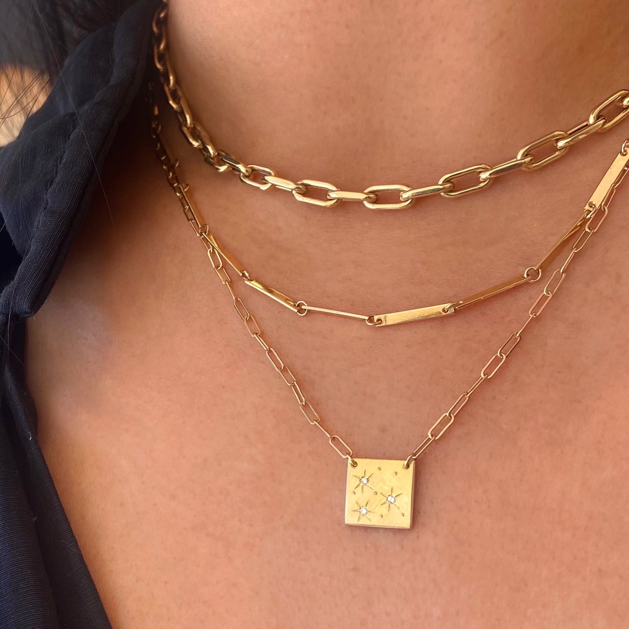 14k yellow gold MORZ necklace
