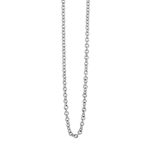 14k white gold 2.0mm rolo link chain