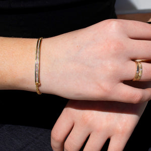 NEW! DAZE 14k Gold Diamond Bracelet
