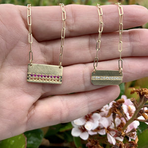 14k gold CAPI and MALY necklaces