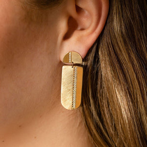 JONZ 14k Gold Diamond Earrings